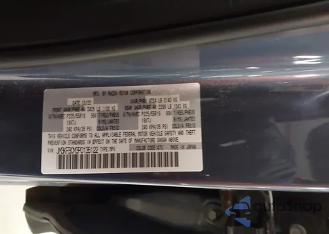 2023 Mazda Cx-5 2.5 S Carbon Edition из США, поврежденный, VIN JM3KFBCM3P0135122